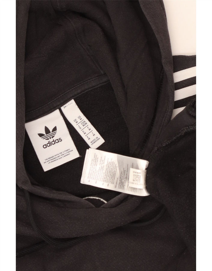 Мужской джемпер с капюшоном Adidas с рисунком, средний черный, хлопок