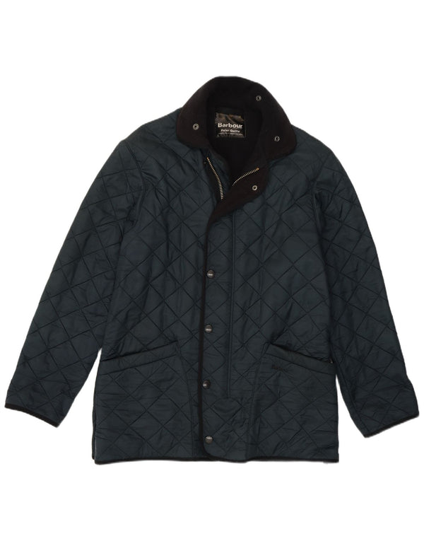 Мужская стеганая куртка Barbour UK 38 средний темно-синий полиэстер