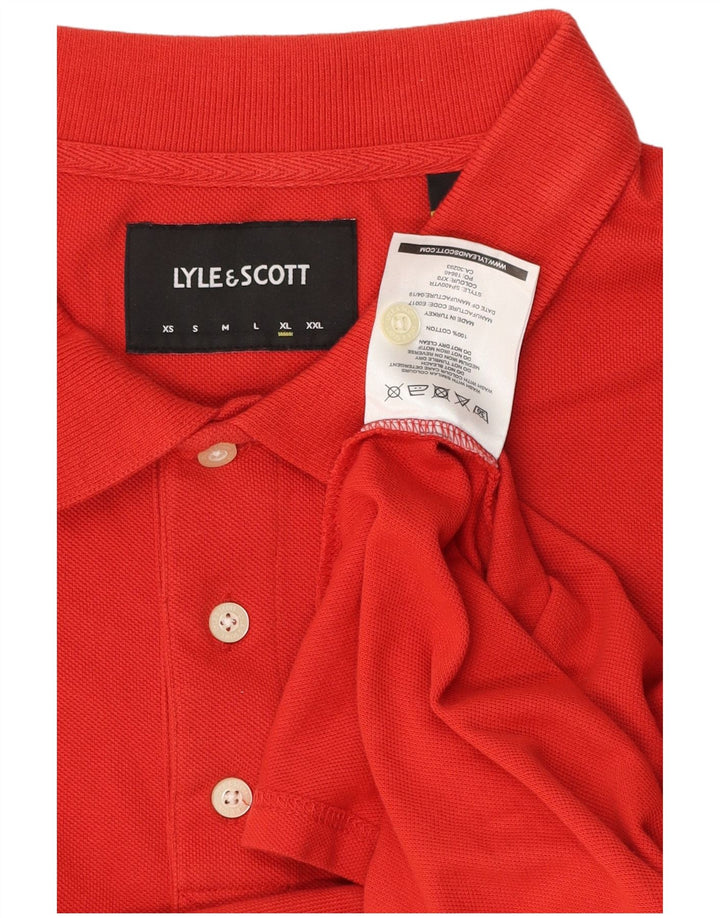 Мужская рубашка-поло Lyle & Scott XL, красный хлопок