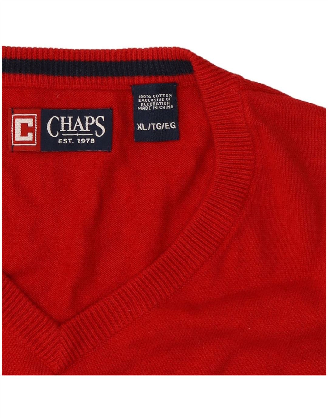Мужская майка Chaps XL, красный хлопок