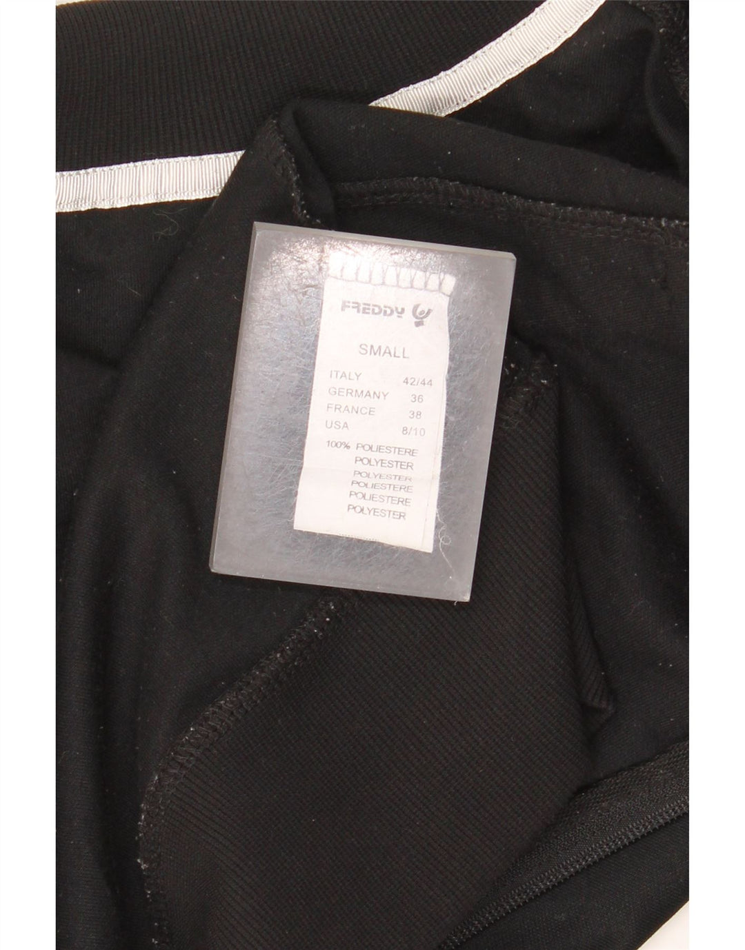 Женский спортивный костюм Freddy с графическим рисунком, верхняя куртка UK 10, маленький черный полиэстер