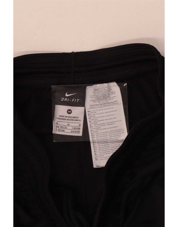 Мужские спортивные шорты Nike Dri Fit среднего размера, полиэстер с цветными блоками, средний черный