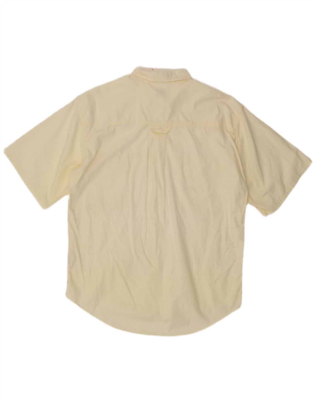 Мужская рубашка с коротким рукавом BOSTON, размер 41, 16, большая, желтая, хлопок