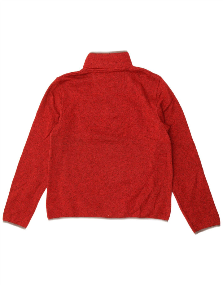 Мужской свитшот с воротником на пуговицах L.L.Bean, джемпер среднего темно-бордового цвета из полиэстера