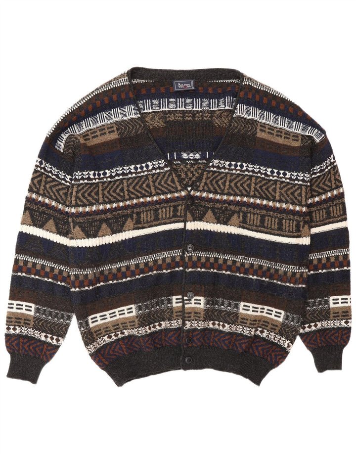 ALLISON WINGATE Мужской кардиган-свитер IT 56 2XL Разноцветный Fair Isle