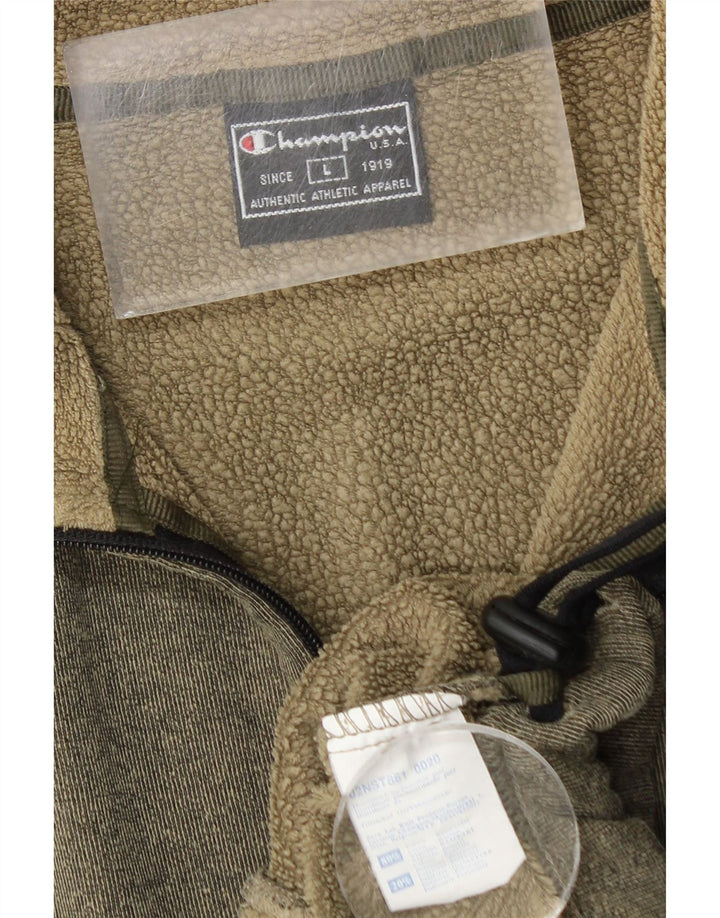 Мужской спортивный костюм Champion, верхняя куртка, большой размер, хлопок цвета хаки