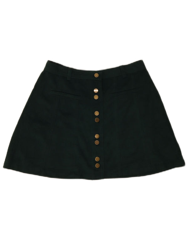 Женская мини-юбка Zara Trafaluc, маленькая W26, зеленая