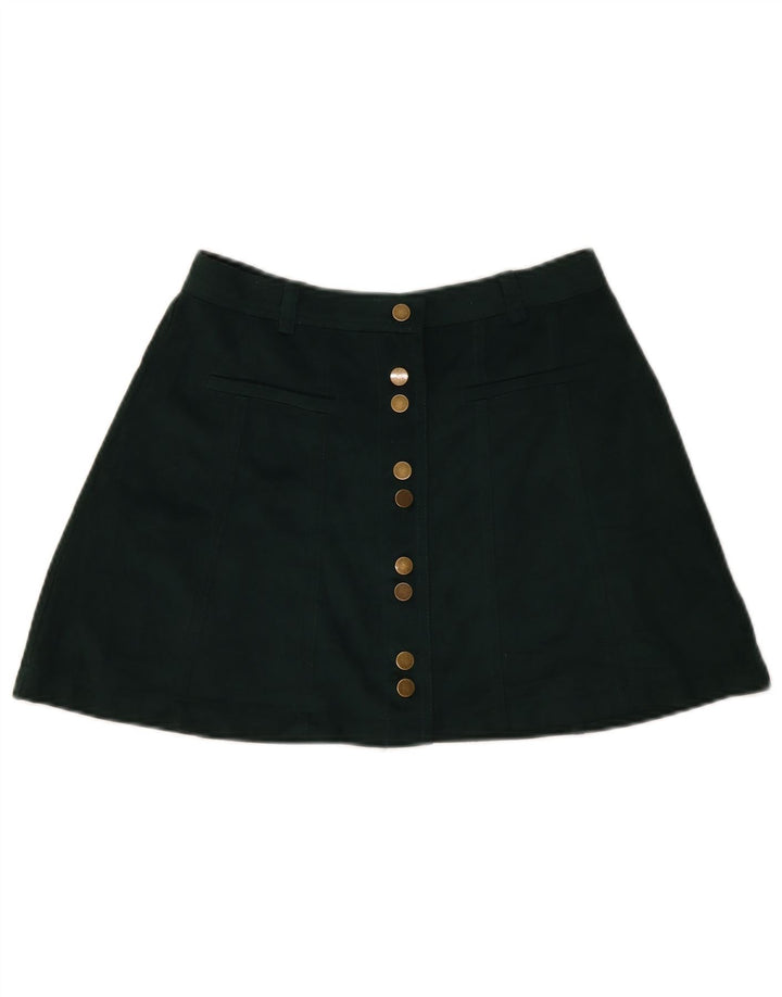 Женская мини-юбка Zara Trafaluc, маленькая W26, зеленая