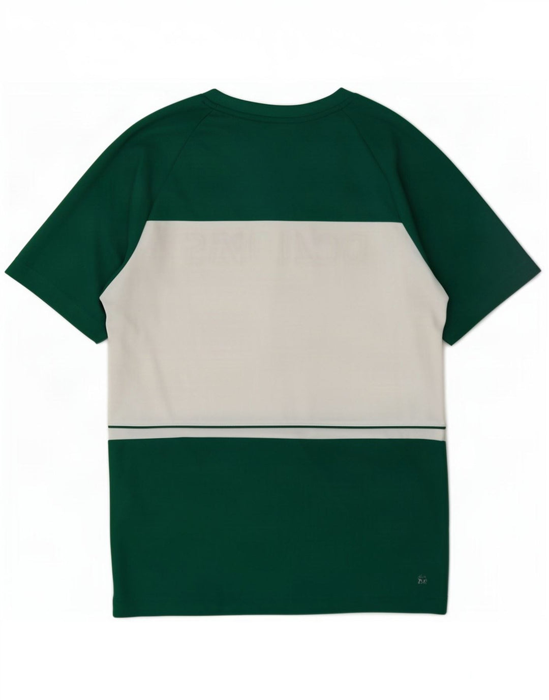 Lacoste Мужская футболка с рисунком, размер 3, маленькая зеленая, полиэстер с цветными блоками