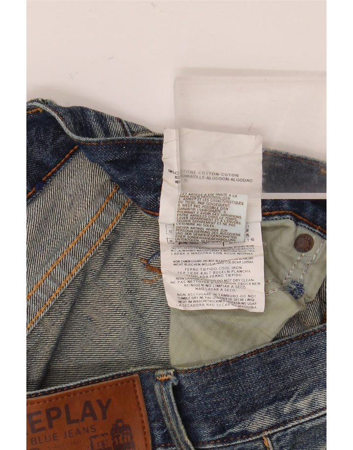 Мужские прямые джинсы Replay W31 L32, синие, хлопок