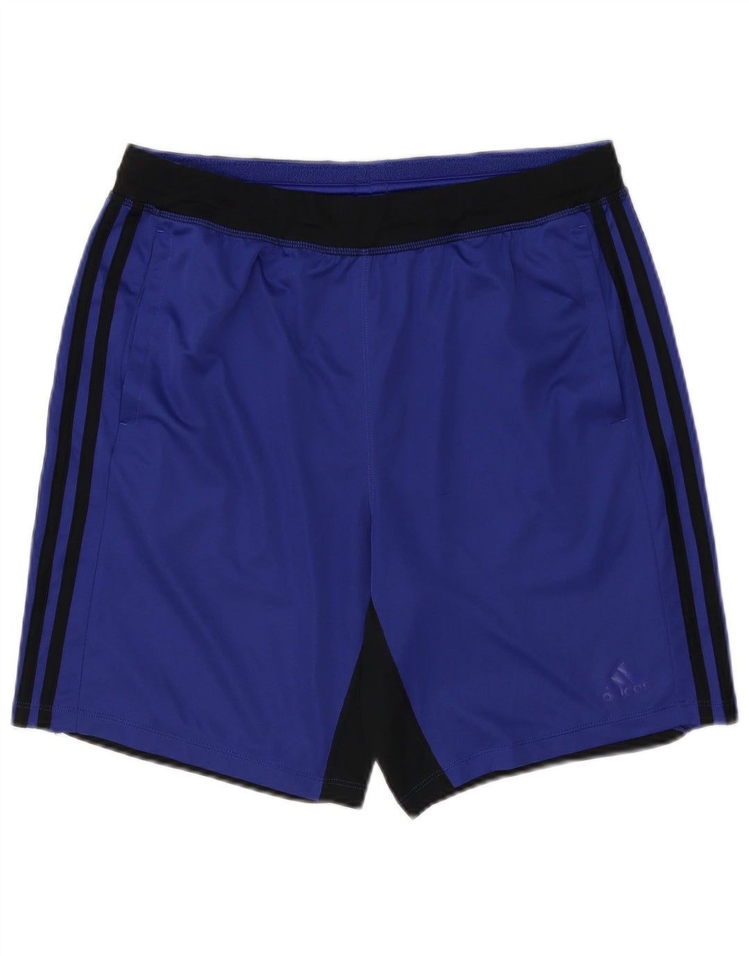 Мужские спортивные шорты ADIDAS Climalite, большие синие, полиэстер с цветными блоками