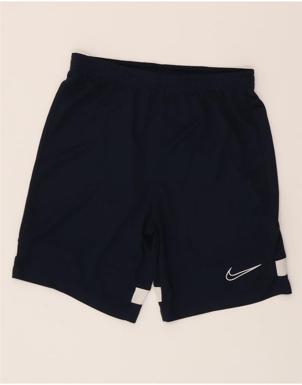 Спортивные шорты NIKE для мальчиков Dri Fit 12–13 лет, большие темно-синие цвета с блоками
