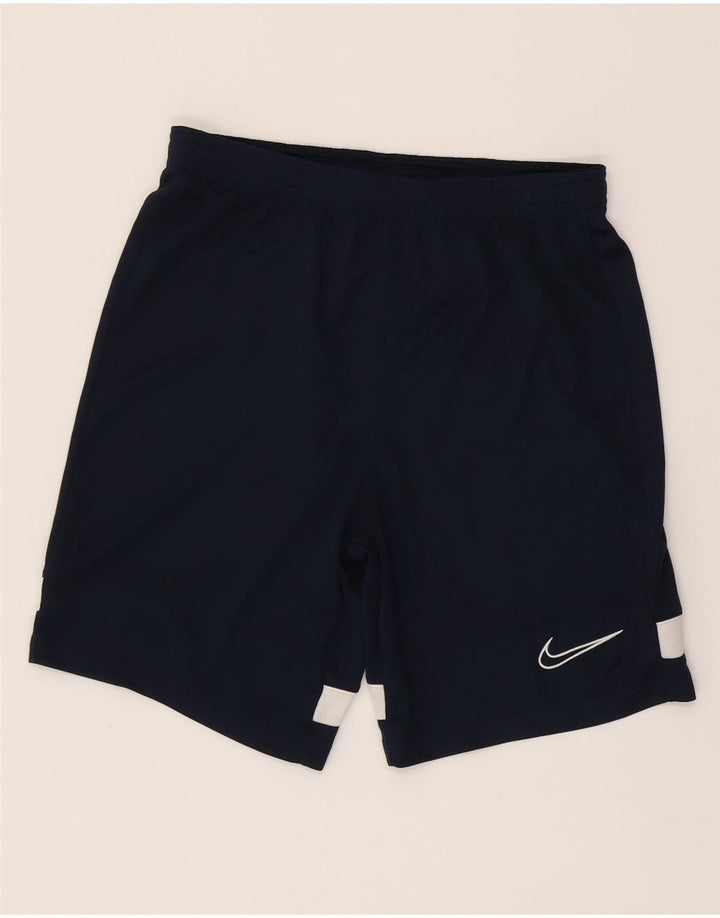 Спортивные шорты NIKE для мальчиков Dri Fit 12–13 лет, большие темно-синие цвета с блоками