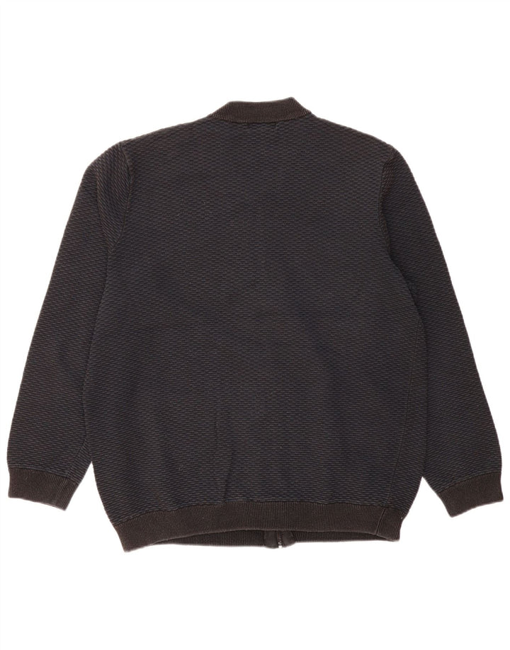 Мужской кардиган с молнией во всю длину Marks & Spencer 2XL, черный хлопок