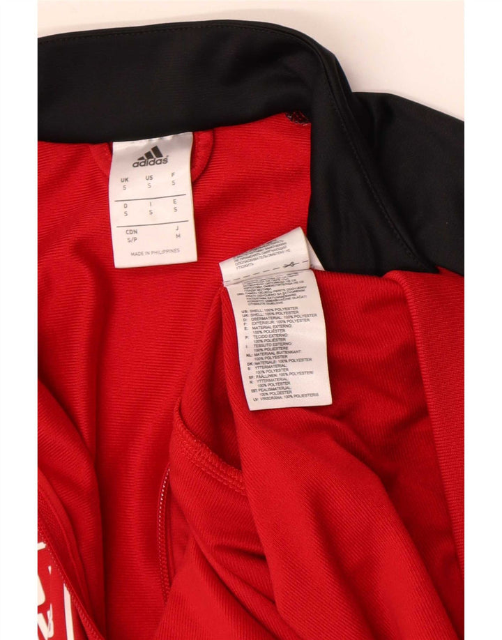 Мужской спортивный костюм Adidas с графическим рисунком, верхняя куртка, маленький красный полиэстер с цветными блоками