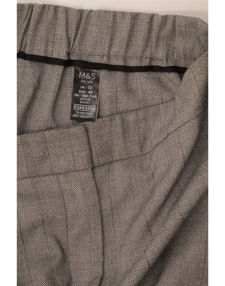 Женские прямые капри Marks & Spencer UK 12 Medium W30 L23 Серые