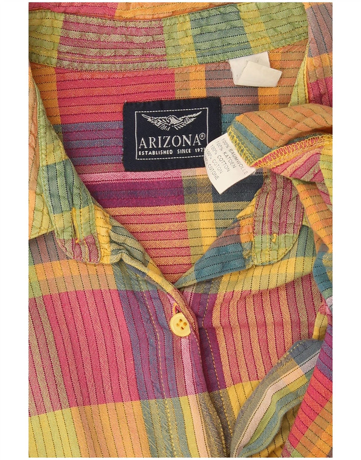 Женская рубашка Arizona UK 18 XL, хлопок в разноцветную клетку