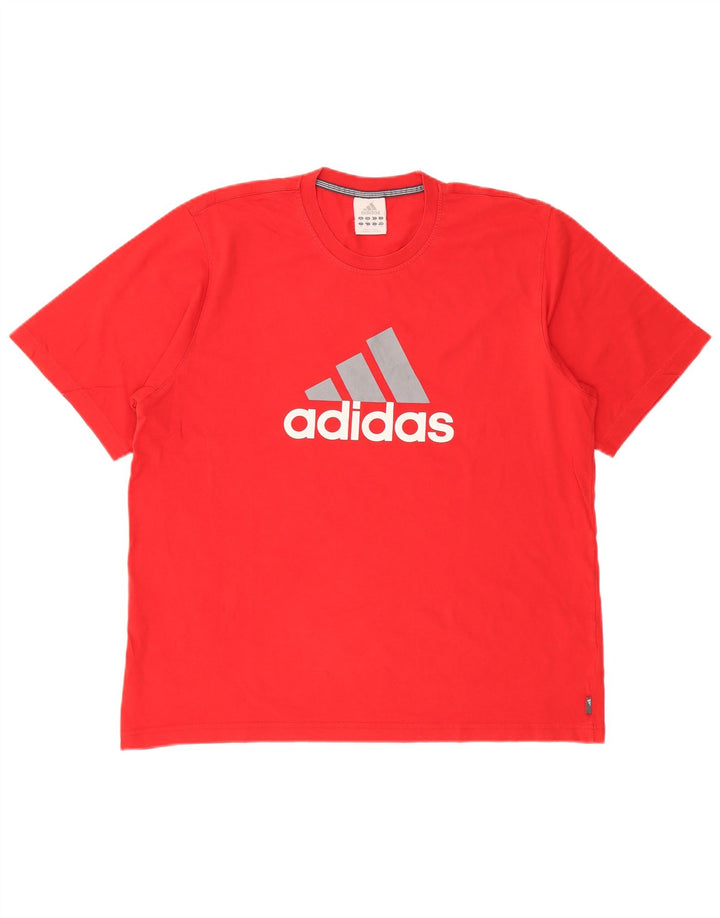 Adidas Мужская футболка с рисунком Top XL Красный Хлопок