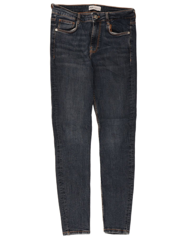 Женские джинсы скинни Zara EU 38, маленькие W28 L27, синие
