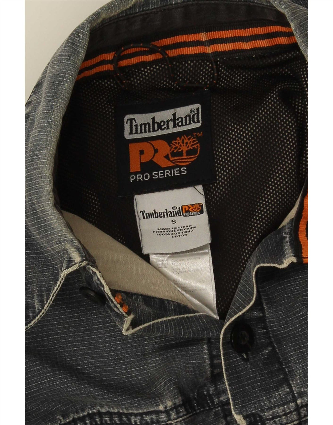 Мужская рабочая рубашка Timberland, маленькая, темно-синяя, хлопковая