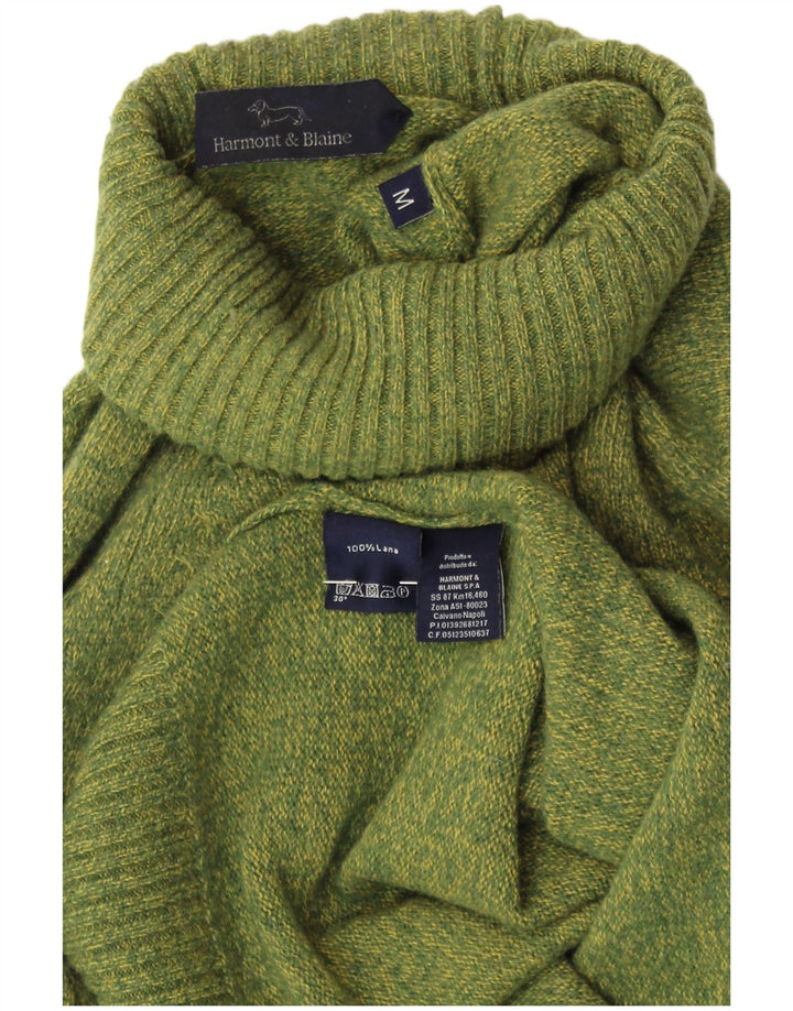 HARMONT & BLAINE Женский джемпер с высоким воротником, Великобритания 14, средний зеленый