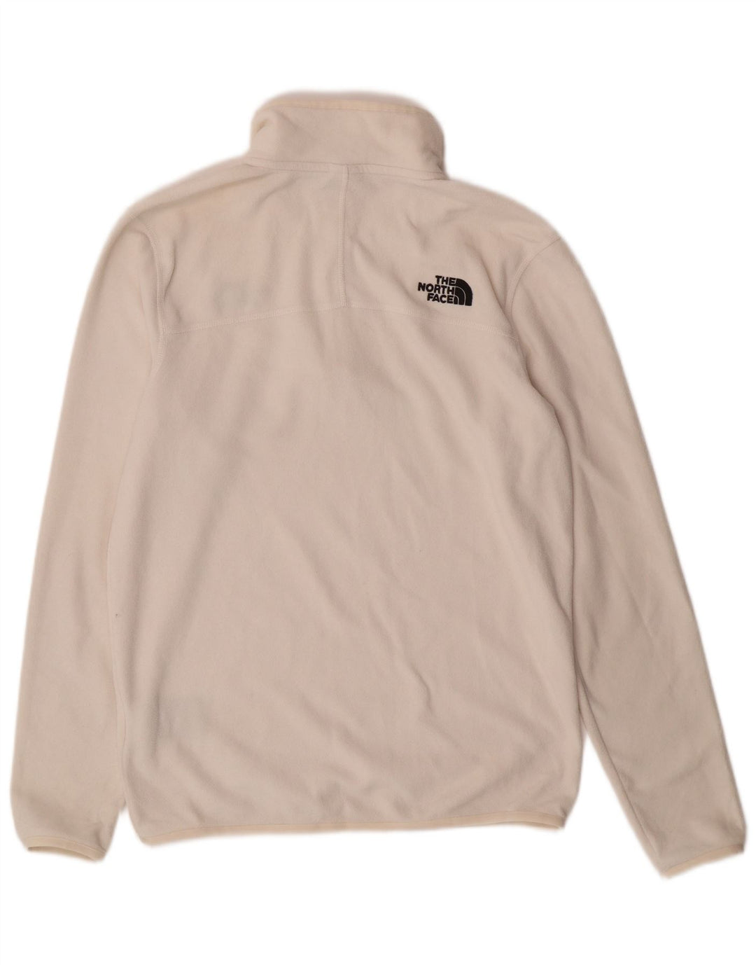 THE NORTH FACE Мужской флисовый джемпер с воротником на молнии, маленький белый, полиэстер