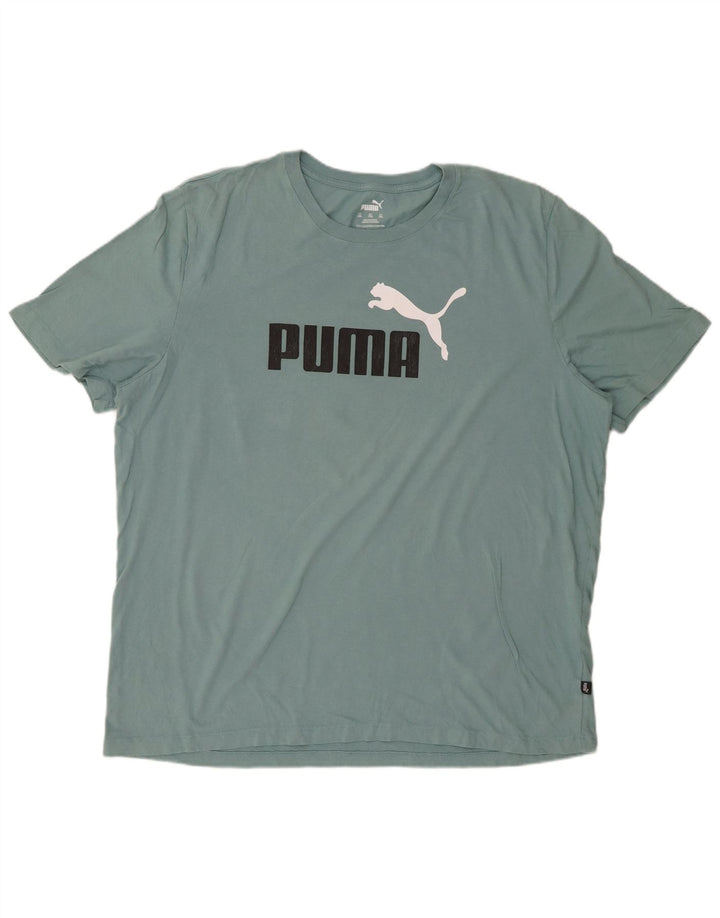 Мужская футболка с рисунком PUMA 2XL, синяя