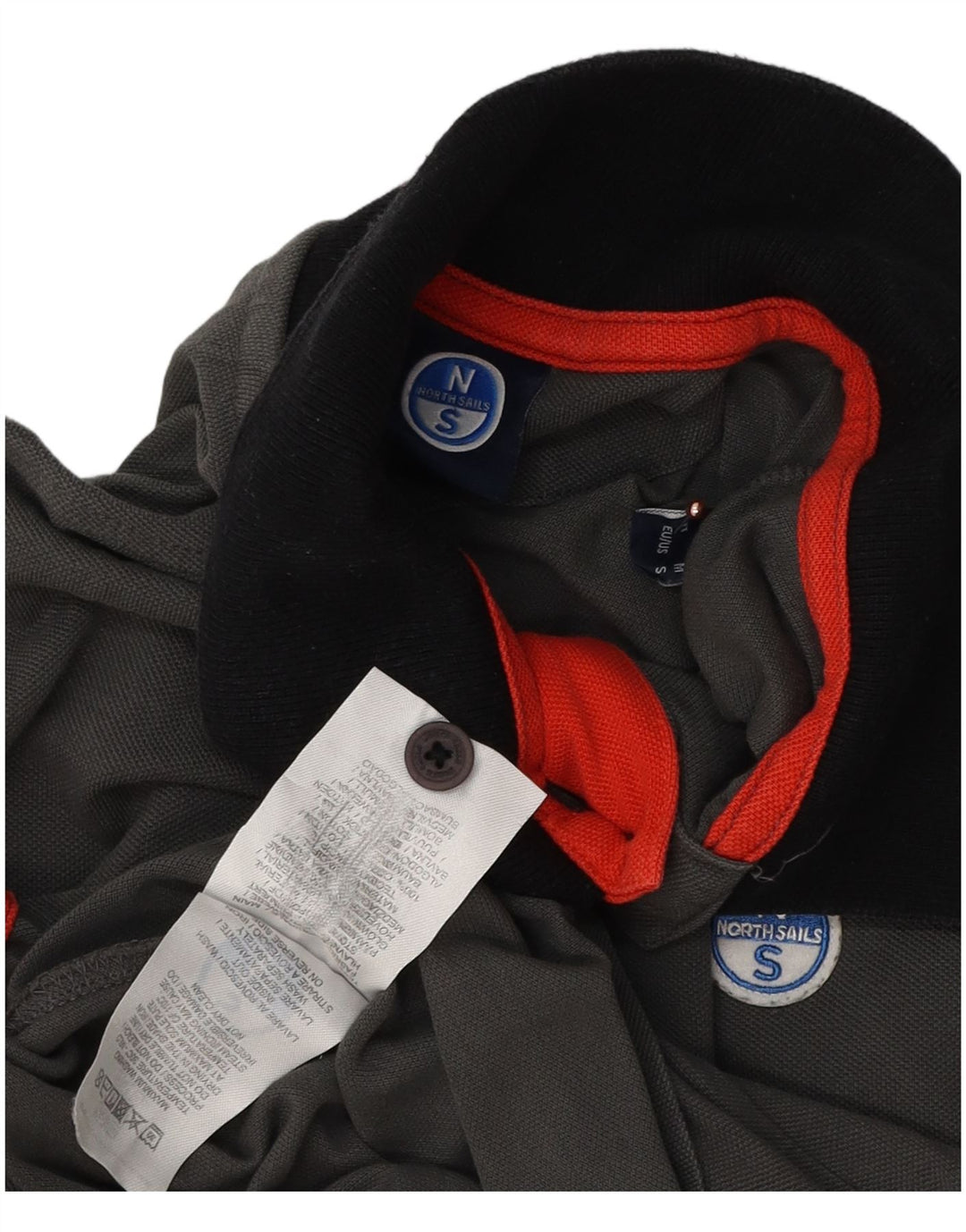 Мужская рубашка поло North Sails, маленькая серая, хлопок