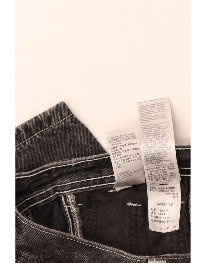 Женские зауженные джинсы-карго Levi's W25 L26, серый хлопок