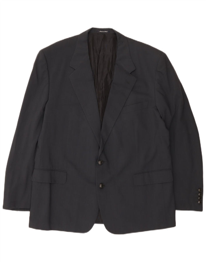 Мужской пиджак на 2 пуговицах Yves Saint Laurent IT 56 3XL Серый Шерстяной