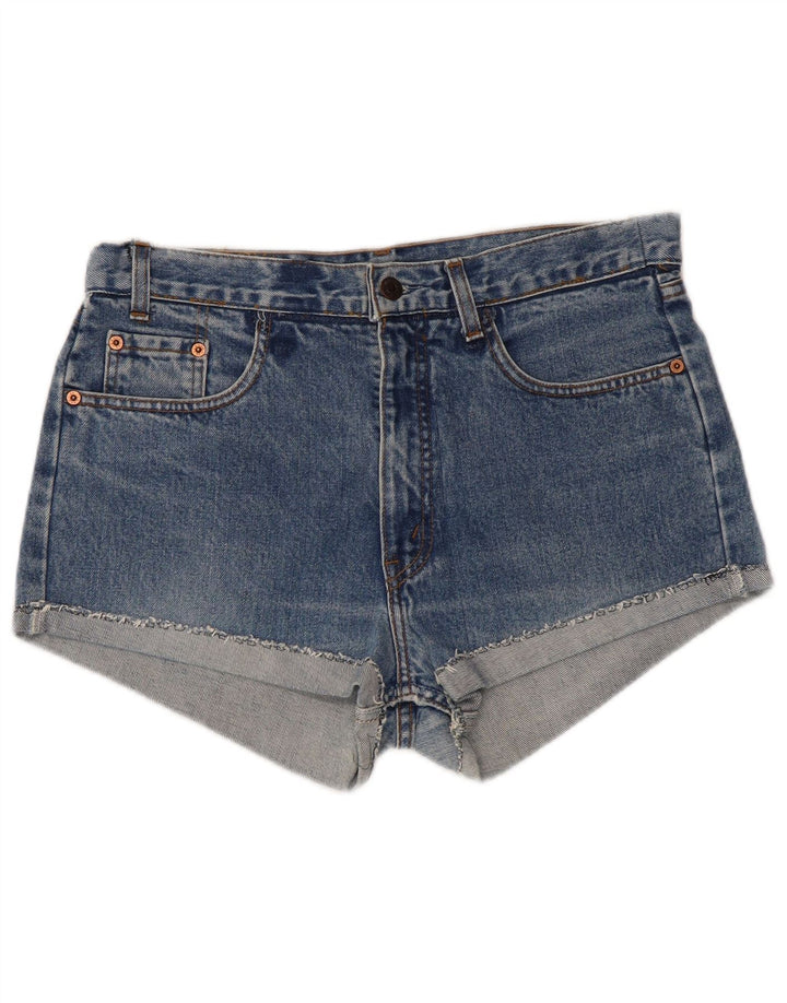Женские джинсовые шорты LEVI'S W32, большие синие, хлопок