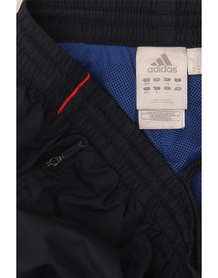 ADIDAS Mens Tracksuit Trousers Joggers Size 38/40 Medium Navy Blue Vintage Adidas and Second-Hand Adidas from Messina Hembry 