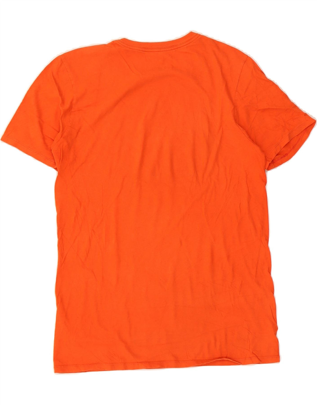 NIKE Mens Athletic Cut T-Shirt Top Small Orange Cotton Vintage Nike and Second-Hand Nike from Messina Hembry 