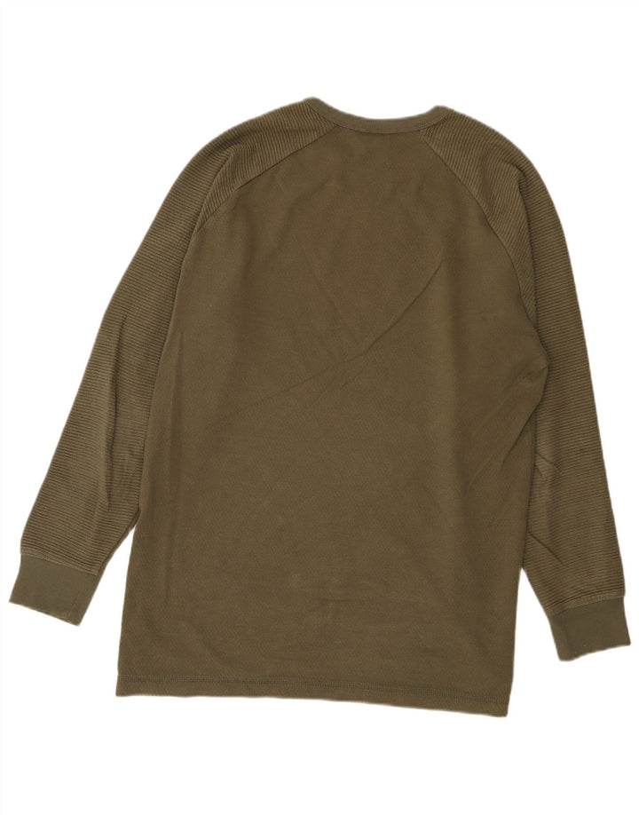 Мужской топ G-Star с длинным рукавом, большой размер, цвет хаки, хлопок