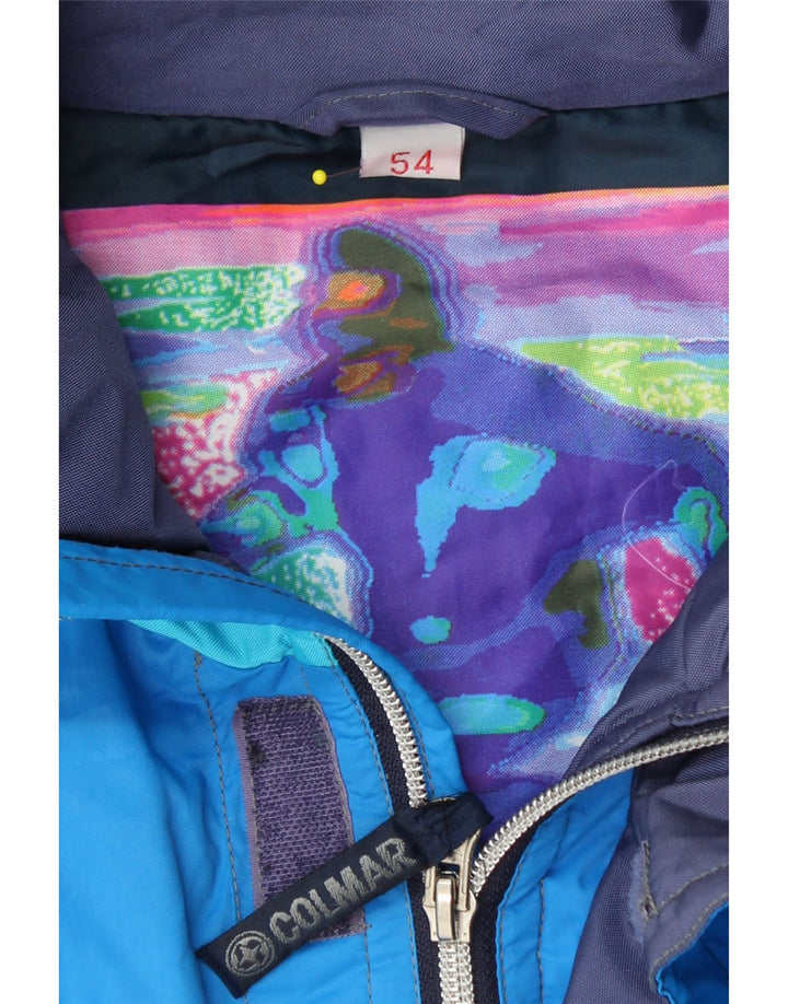 COLMAR Мужская лыжная куртка с графическим рисунком IT 54 XL Синяя полиамид с цветными блоками