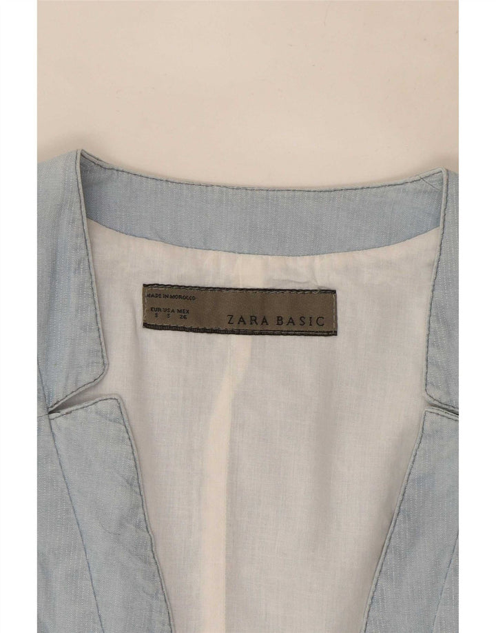 Женский жилет Zara OPEN UK 10, маленький синий