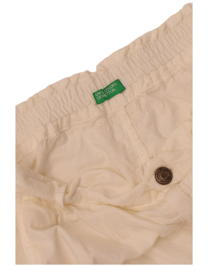 Мужские шорты чинос Benetton W28 маленькие белые