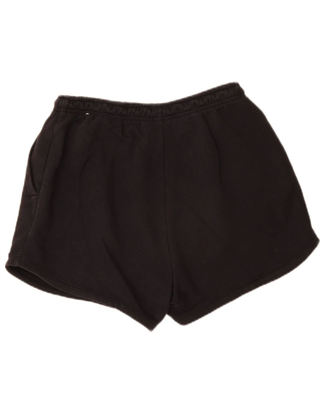 Женские спортивные шорты свободного кроя NIKE UK 12, средние черные хлопковые шорты