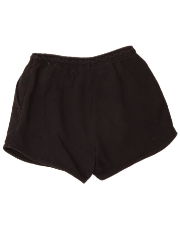 Женские спортивные шорты свободного кроя NIKE UK 12, средние черные хлопковые шорты