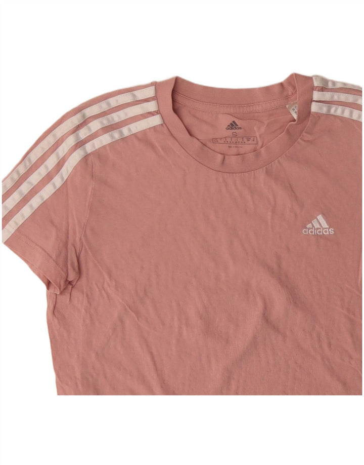 Женская футболка ADIDAS Top UK 8/10, маленький розовый хлопок