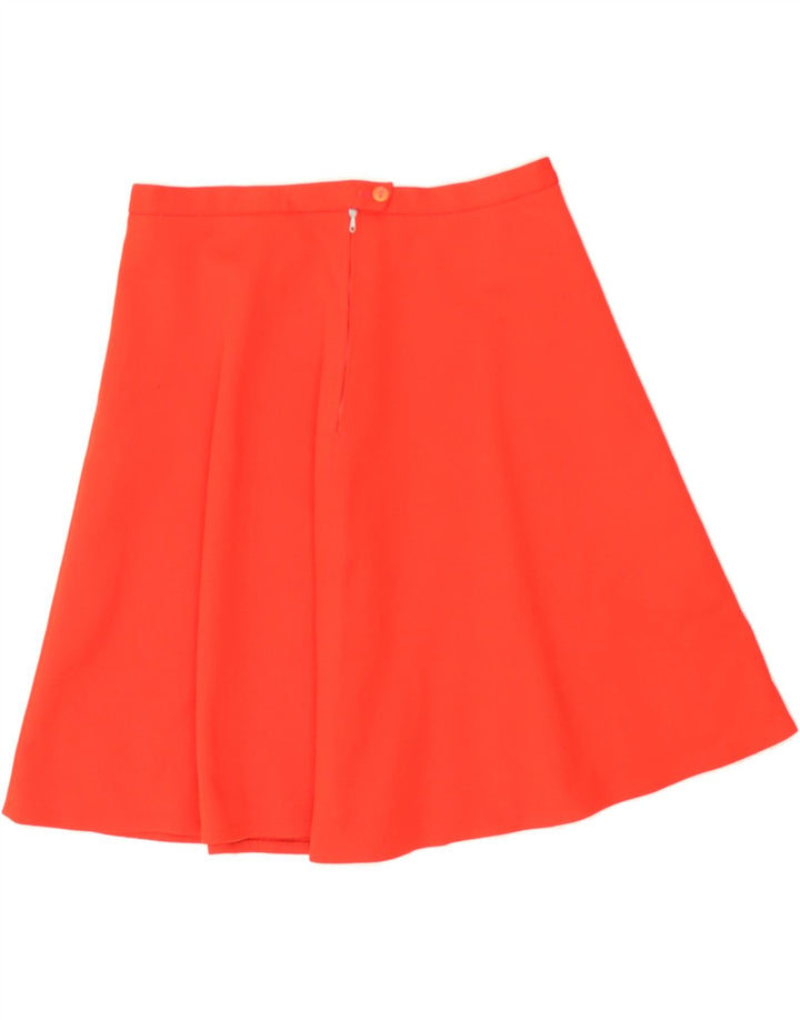 VINTAGE Womens A-Line Skirt W30 Medium Red Vintage Vintage and Second-Hand Vintage from Messina Hembry 
