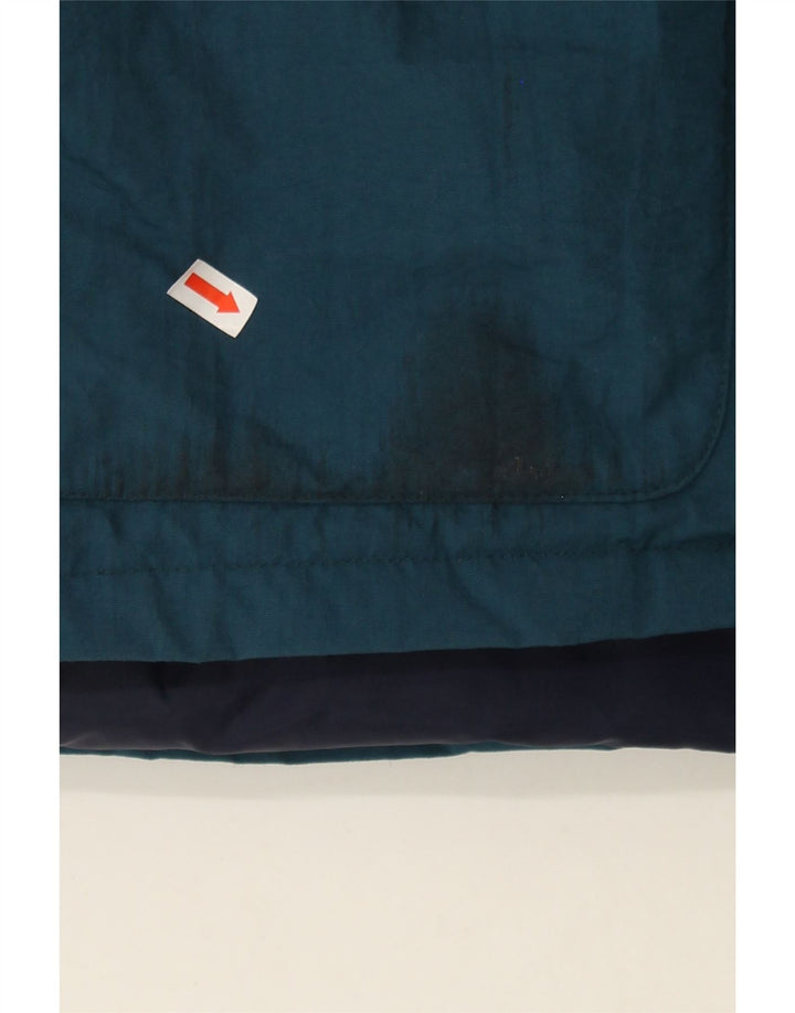 COLUMBIA Womens Oversized Hooded Windbreaker Jacket UK 16 Large Blue Nylon Vintage Columbia and Second-Hand Columbia from Messina Hembry 