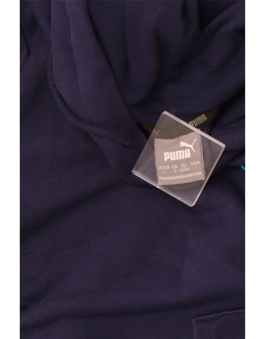 Мужская толстовка с капюшоном PUMA, большая, темно-синяя