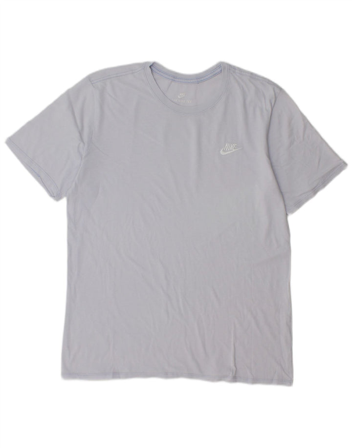 Мужская футболка спортивного кроя NIKE, большая синяя