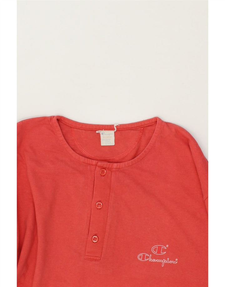 CHAMPION Mens T-Shirt Top XL Red Cotton Vintage Champion and Second-Hand Champion from Messina Hembry 