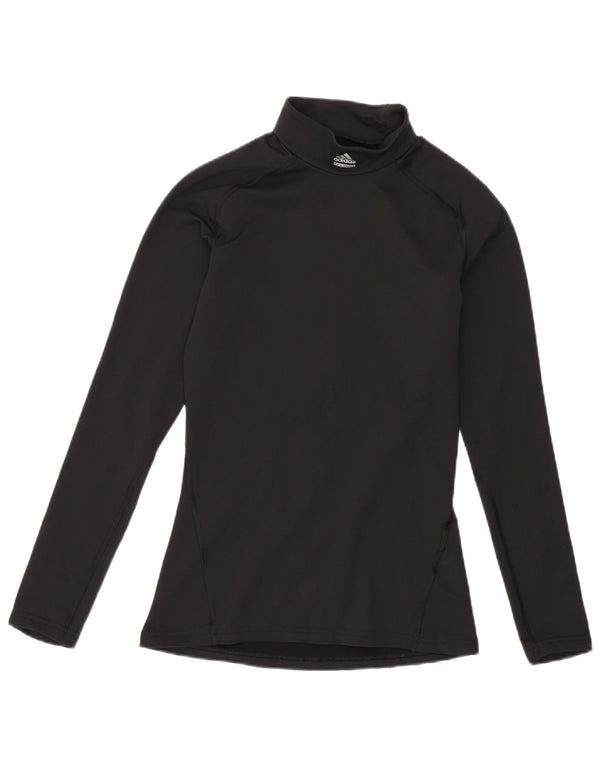 Женский топ Adidas Climawarm с длинным рукавом UK 8, маленький черный нейлон