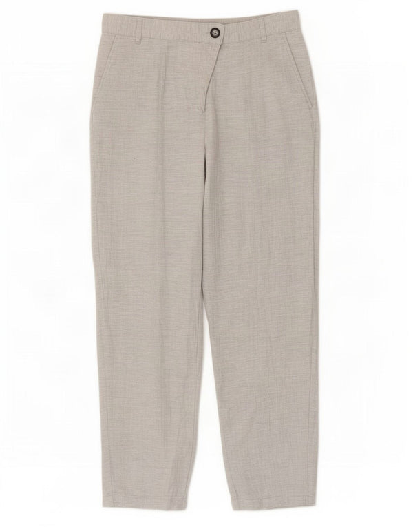 Женские прямые брюки чинос Zara EU 38, маленькие W28 L27, серый хлопок