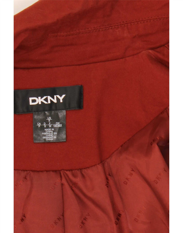 Женское открытое пальто большого размера Dkny UK 10, маленькое красное