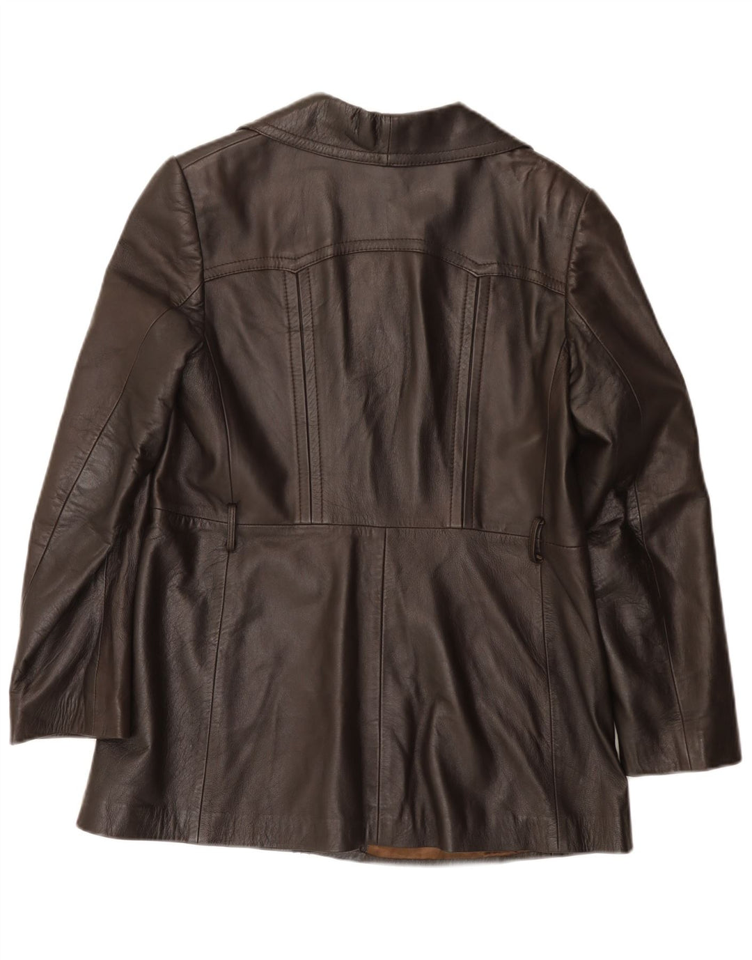 Женская кожаная куртка Everest IT 48 XL Коричневая