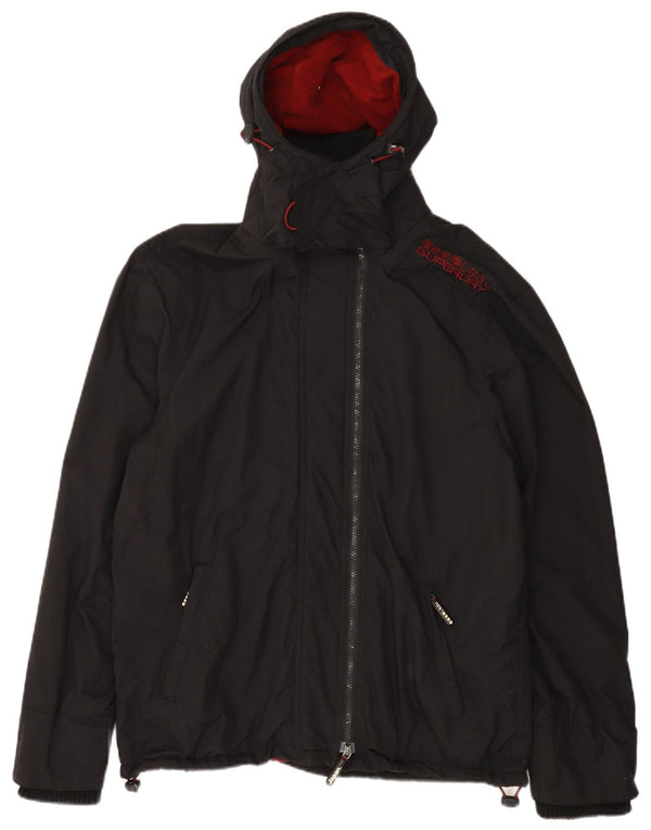 Мужская дождевик с капюшоном SUPERDRY The Windcheater UK 44 2XL, черный